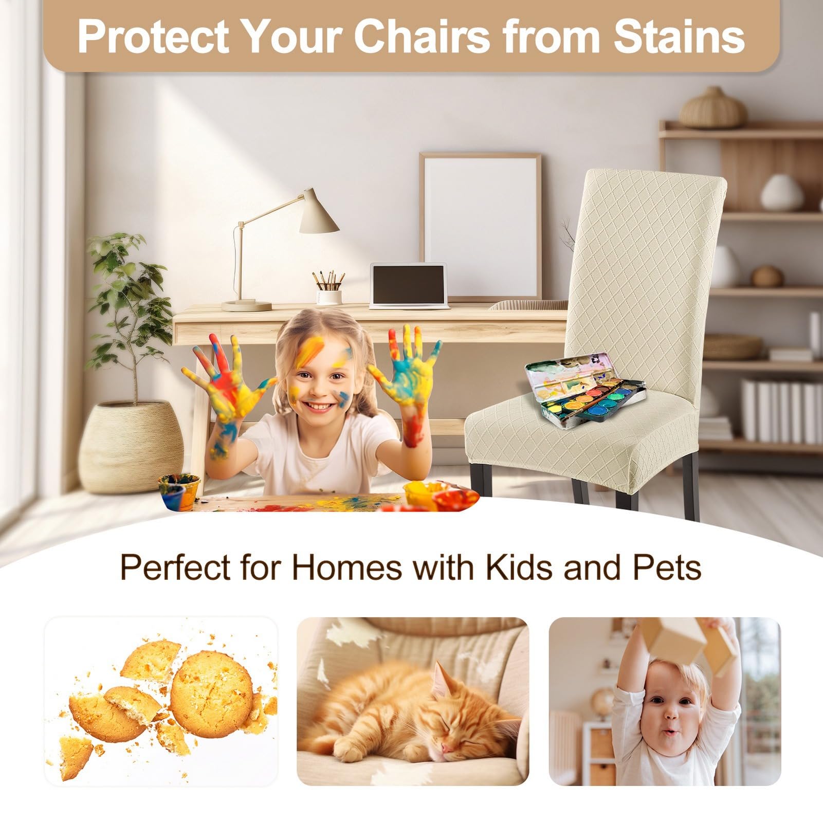 SearchI protects chairs from stains, dirt, and scratches.
