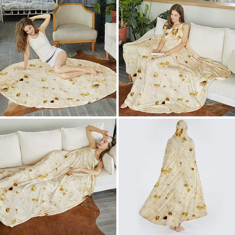 SeaRoomy burritos blanket bed-80in suitable as a bed throw