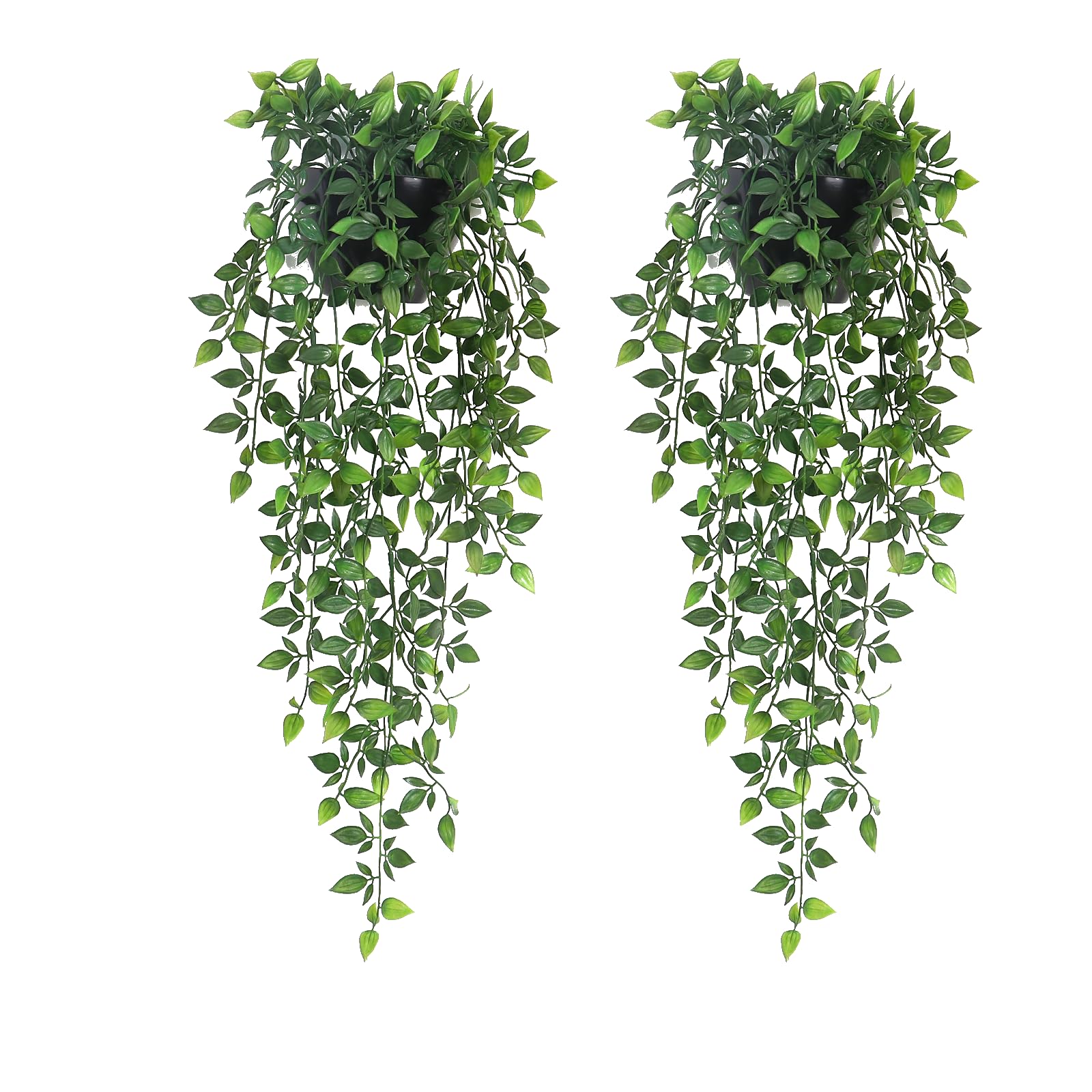 Season 2 Season artificial hanging plants with wall planter for vibrant wall greenery.