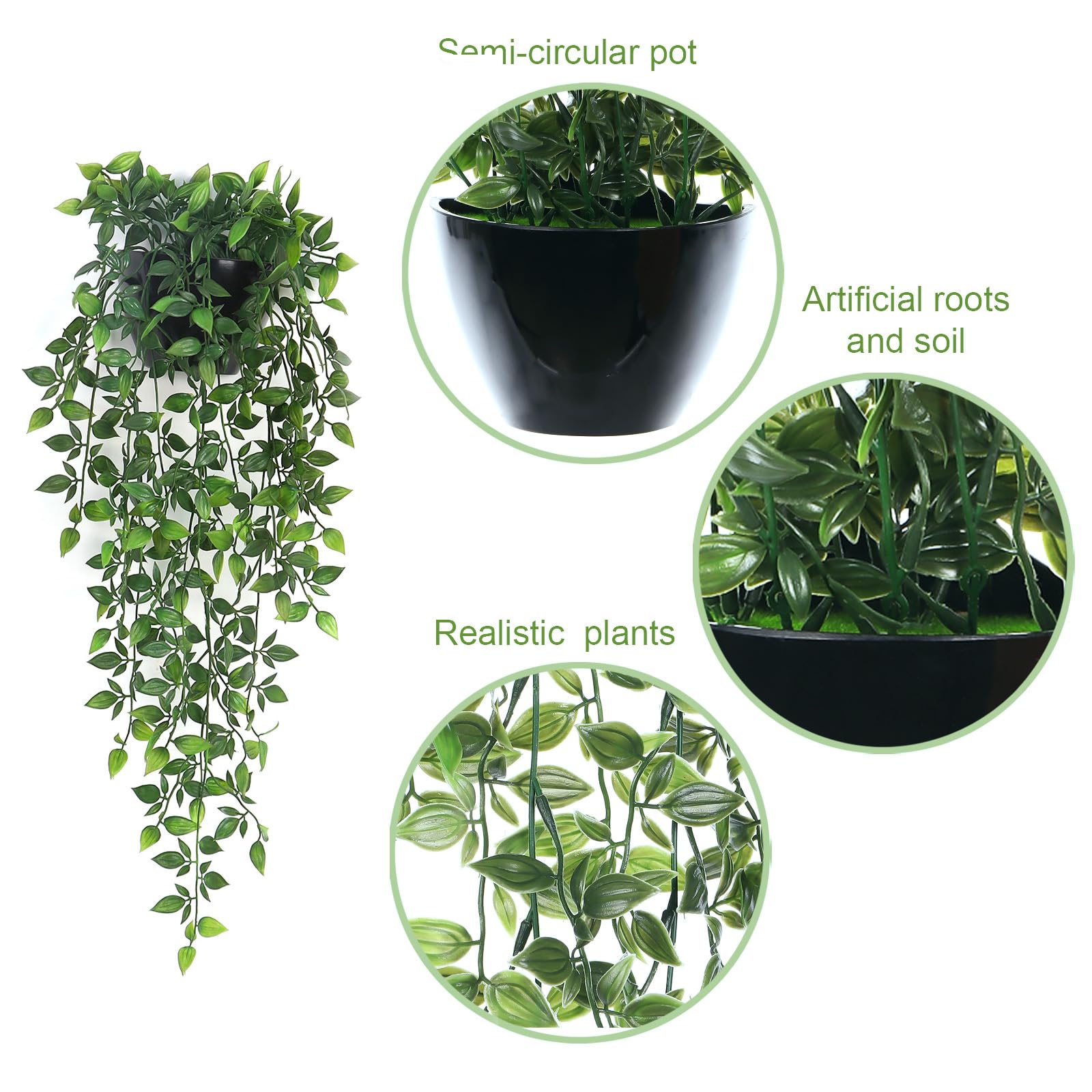 Season 2 Season plastic greenery for wall display.