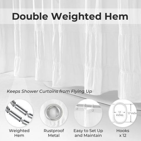 Seasonwood cotton-blend fabric curtain offers soft drape for daily use.