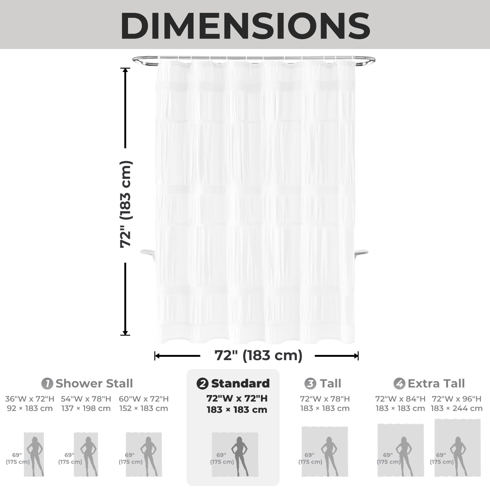 Seasonwood decorative cloth curtain adds style without sacrificing practicality.