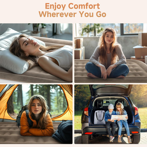 Sebor air mattress full camping and travel ready setup