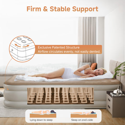 Sebor air mattress full high speed pump action inflating quickly