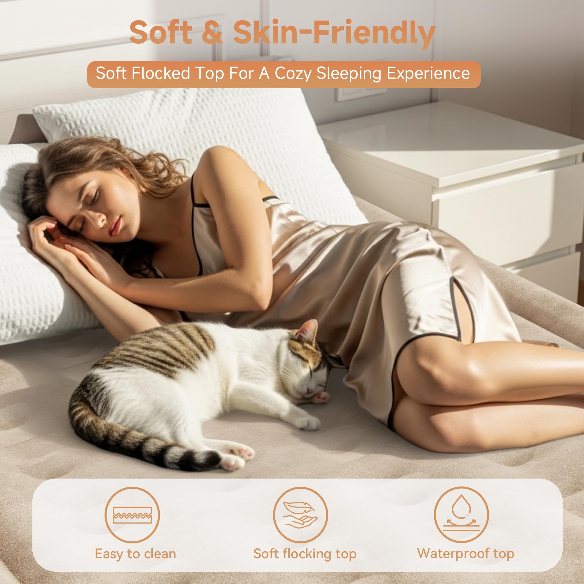 Sebor air mattress stored in its storage bag for easy transport.