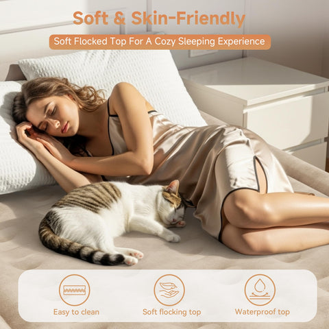 Sebor air mattress stored in its storage bag for easy transport.