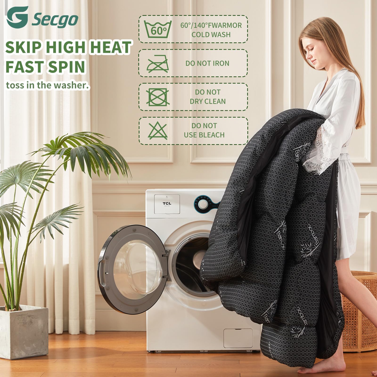 Chemical-free, family-safe material for peace of mind.