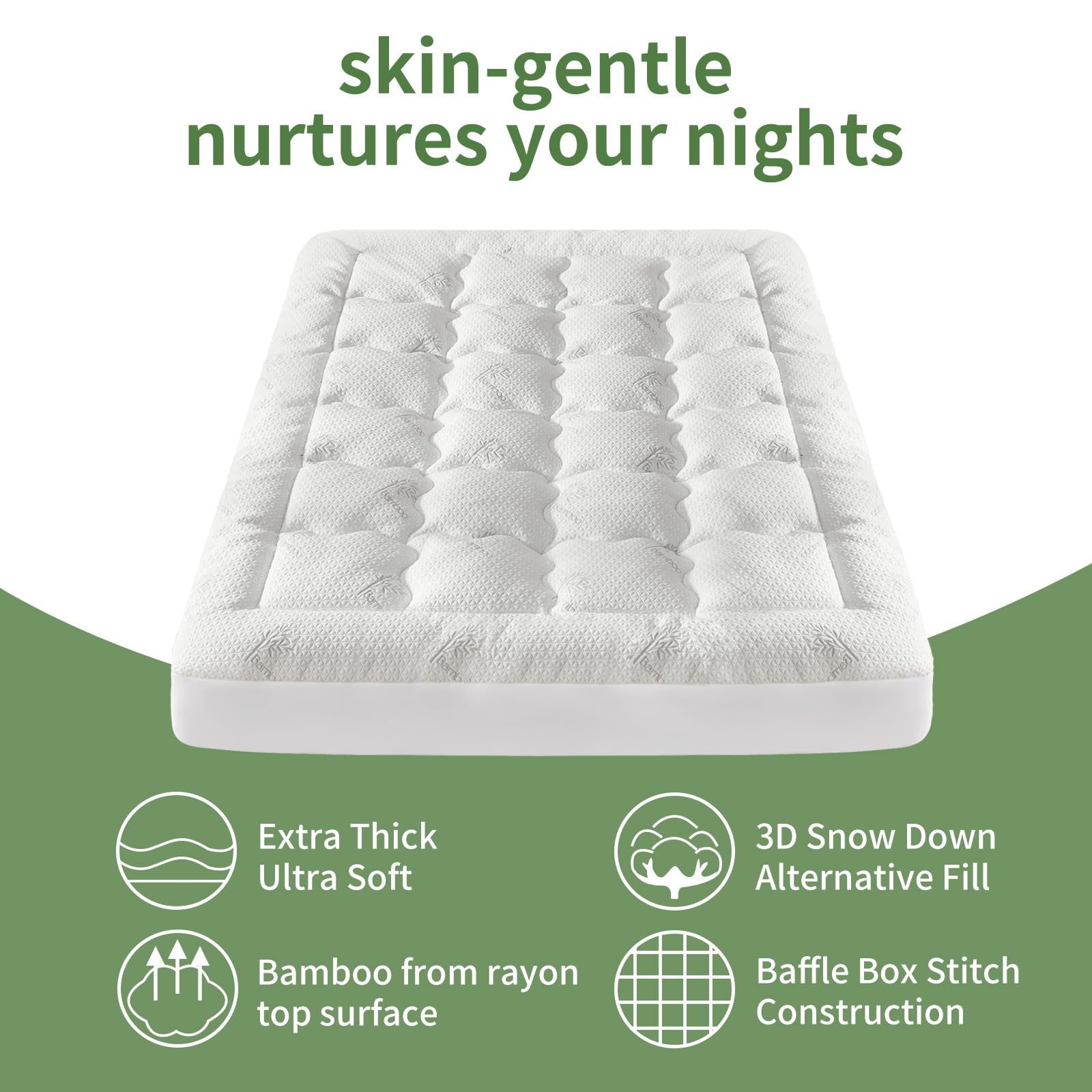 Secgo machine-washable topper stays soft after washing