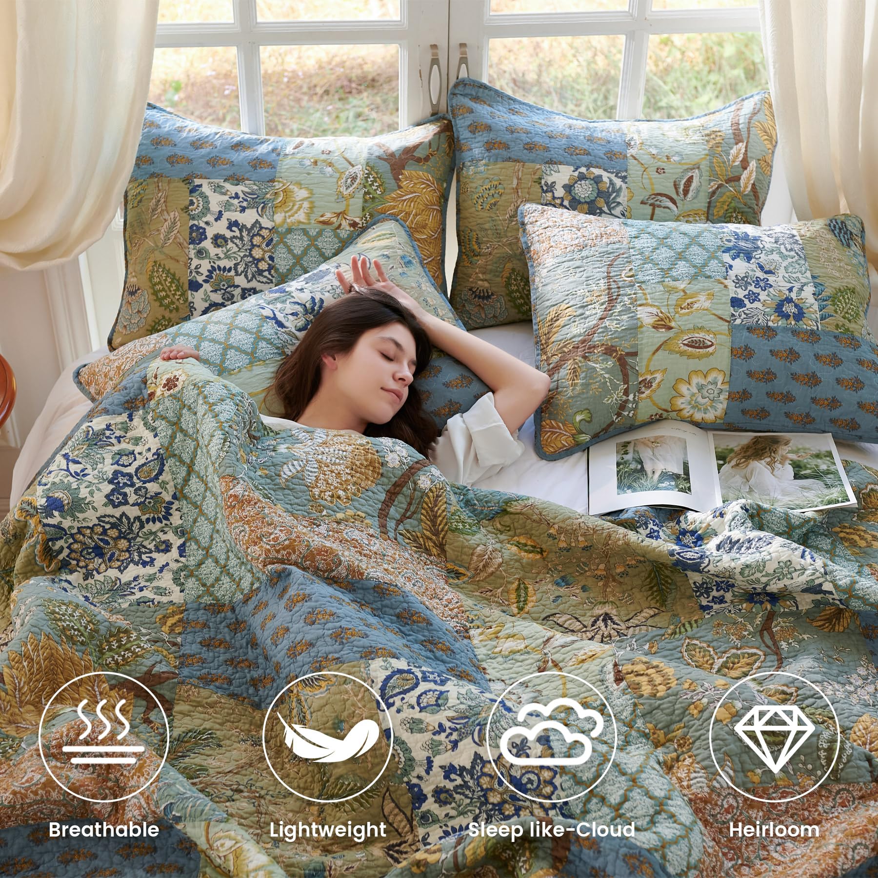 Secgo two pillow shams 20x36 for a coordinated bed look.
