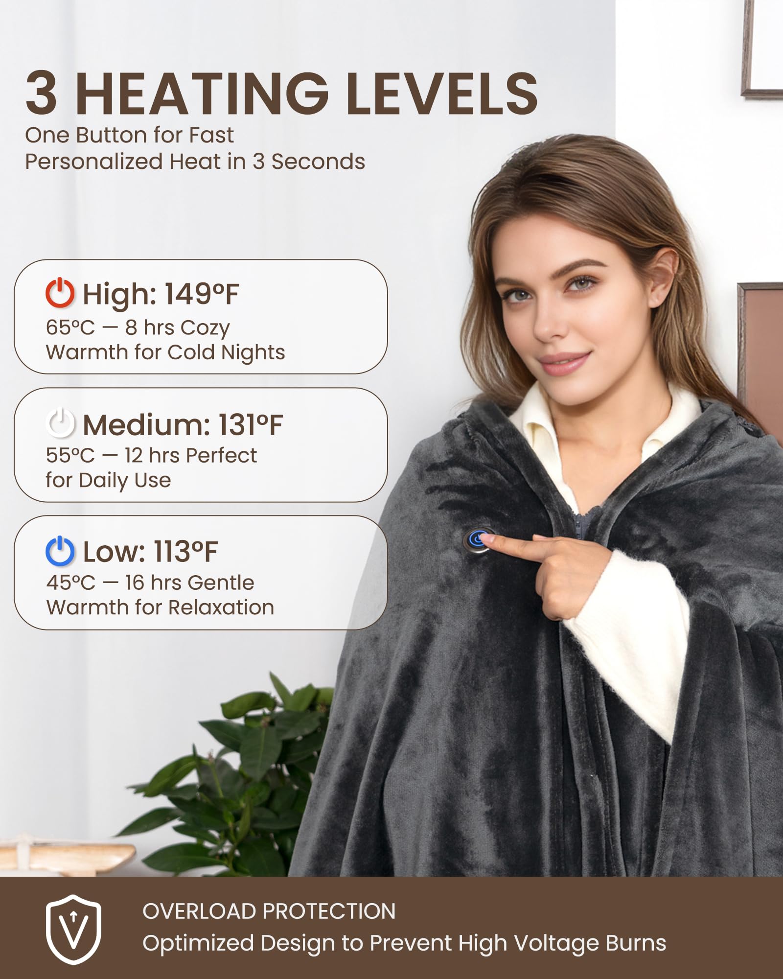 Secluded Valley 20000mAh power bank fuels the blanket for long-lasting comfort