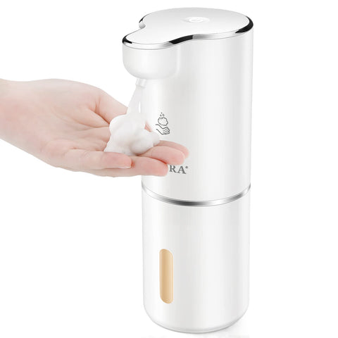 Secura foaming soap dispenser front view with touchless operation for clean hands