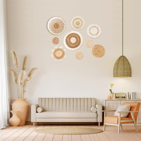 Easy-hang wicker baskets ready to elevate wall display