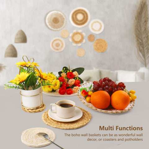 Versatile baskets used as placemats for casual dining scenes