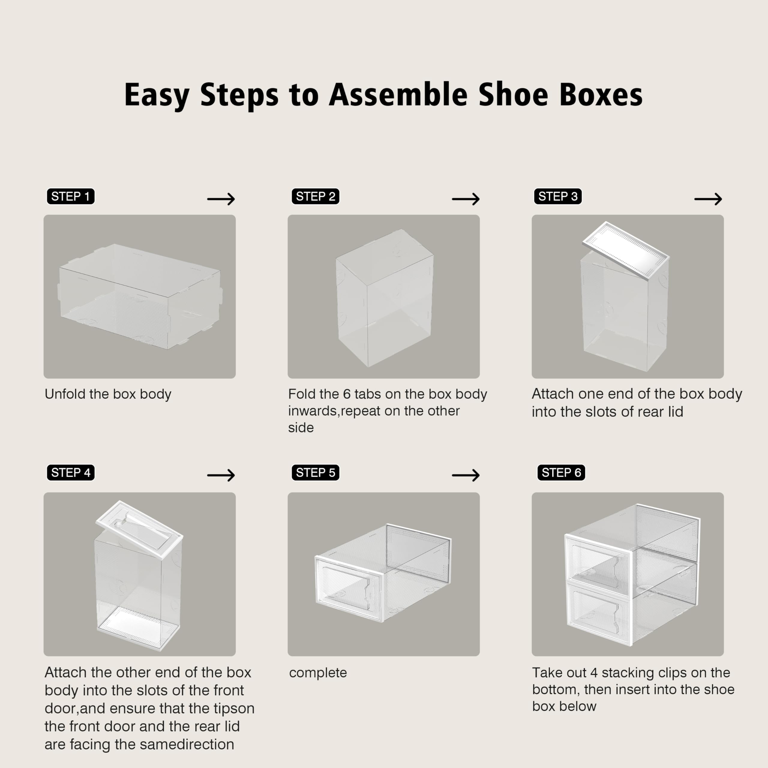 SEE SPRING easy-to-clean plastic boxes require only mild soap and water.