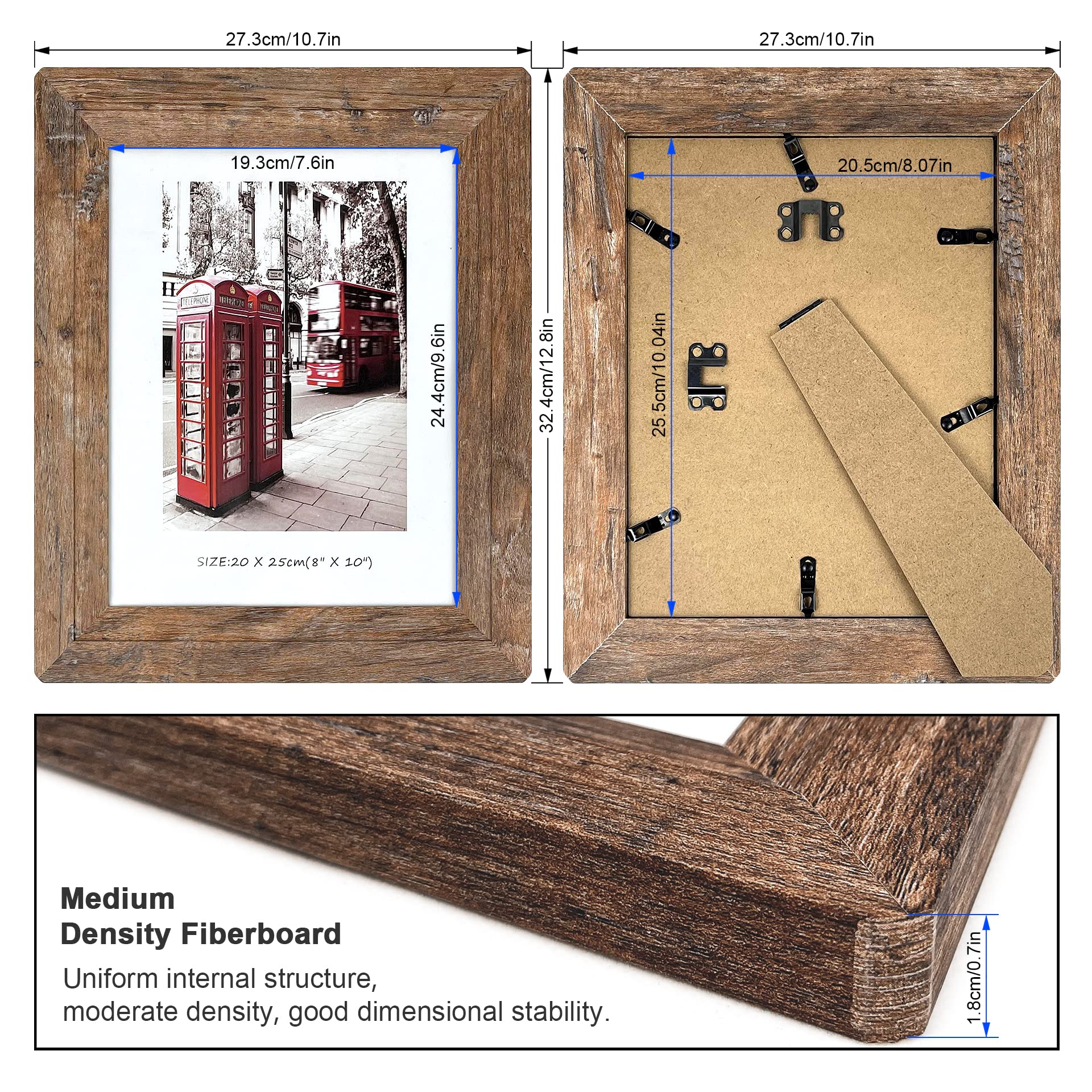 SEEDLING PHOTO FRAME tempered glass close-up showing clear photo protection.