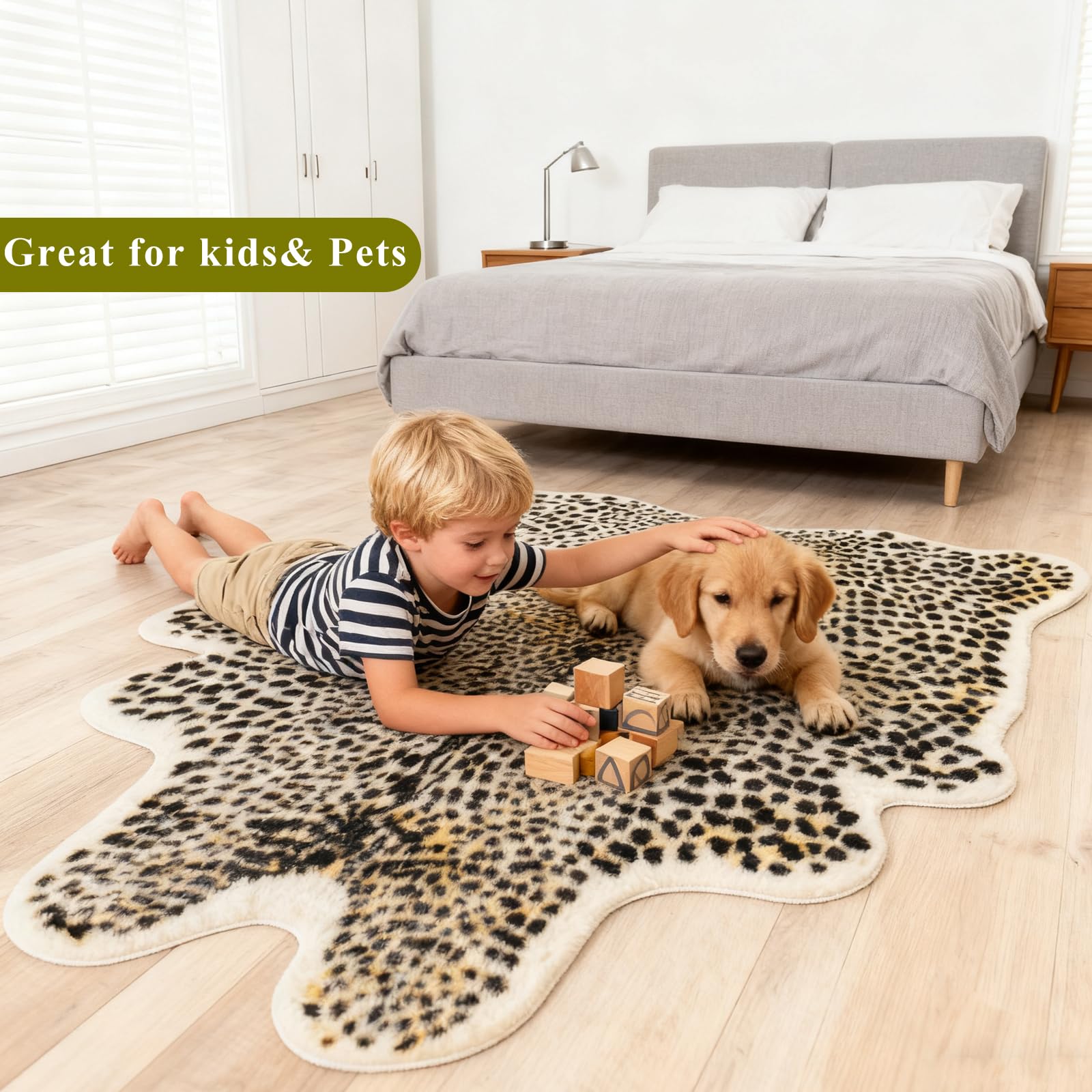 Seek4comfortable versatile area rug for bedroom, living room, and more.