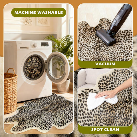 Seek4comfortable leopard rug room ambiance elevates space instantly.