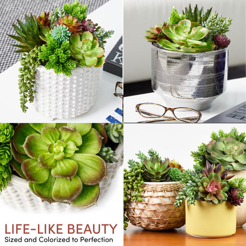SEEKO Succulents bendable stems enable flexible, eye-catching arrangements.