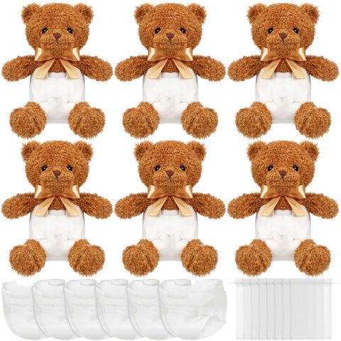 Seenelling bear blindfold diaper change kit enables interactive baby shower games