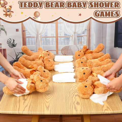 Seenelling bear relay game for a fun baby shower