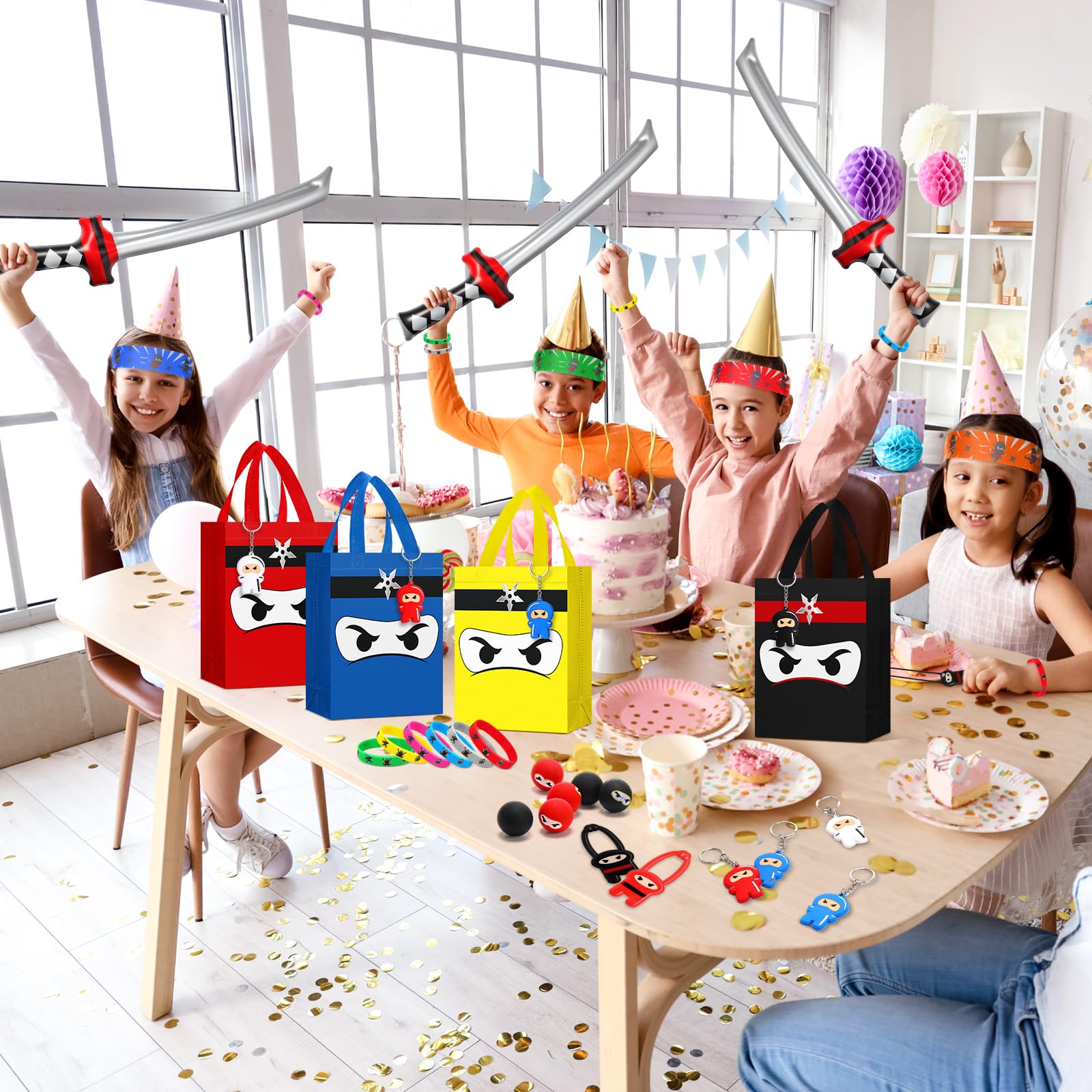 Seenelling ninja silicone bracelets add comfy, colorful accessories.