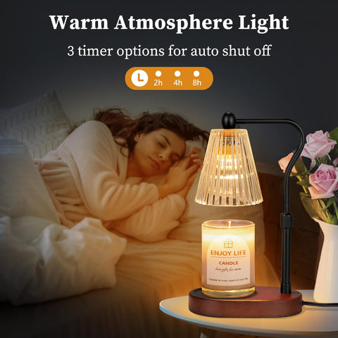Seenlast warmer compatible with jar candles for even fragrance release.