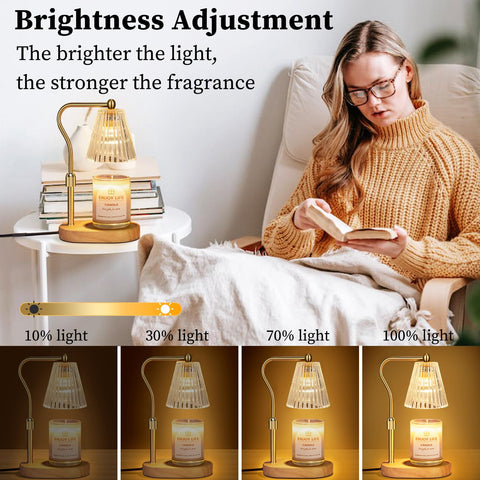 Seenlast candle warmer lamp dimmer control with adjustable brightness and heat.