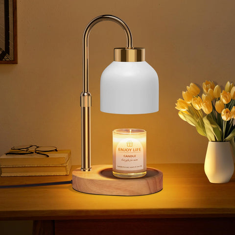 Seenlast candle warmer lamp with dimmer for customizable brightness and even scent diffusion.