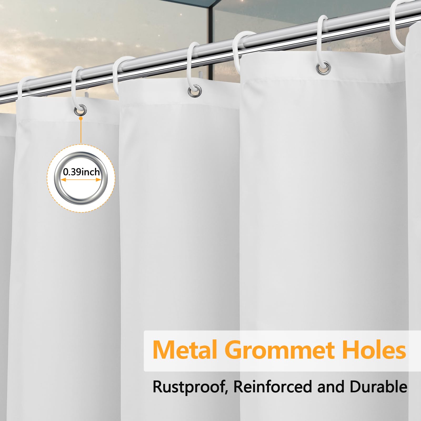 Seenus 12 rustproof grommets for durable, long-lasting installation.