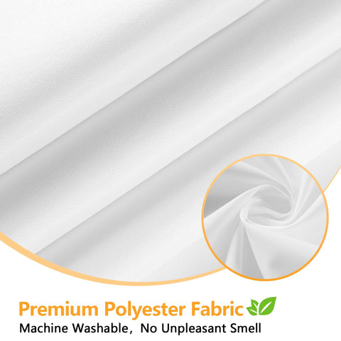 Seenus 72x108 cloth liner with magnets keeps the curtain in place.