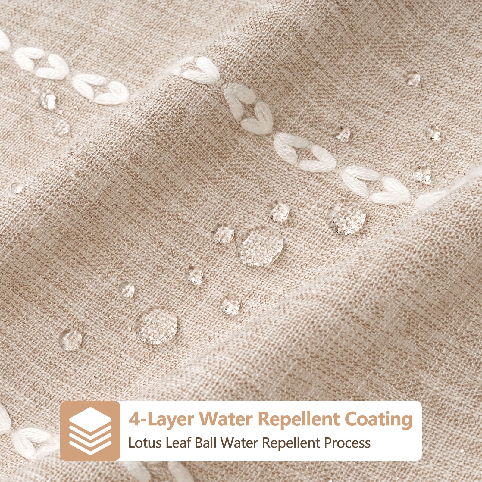Seenus heavyweight 330gsm fabric delivers durable, plush drape.