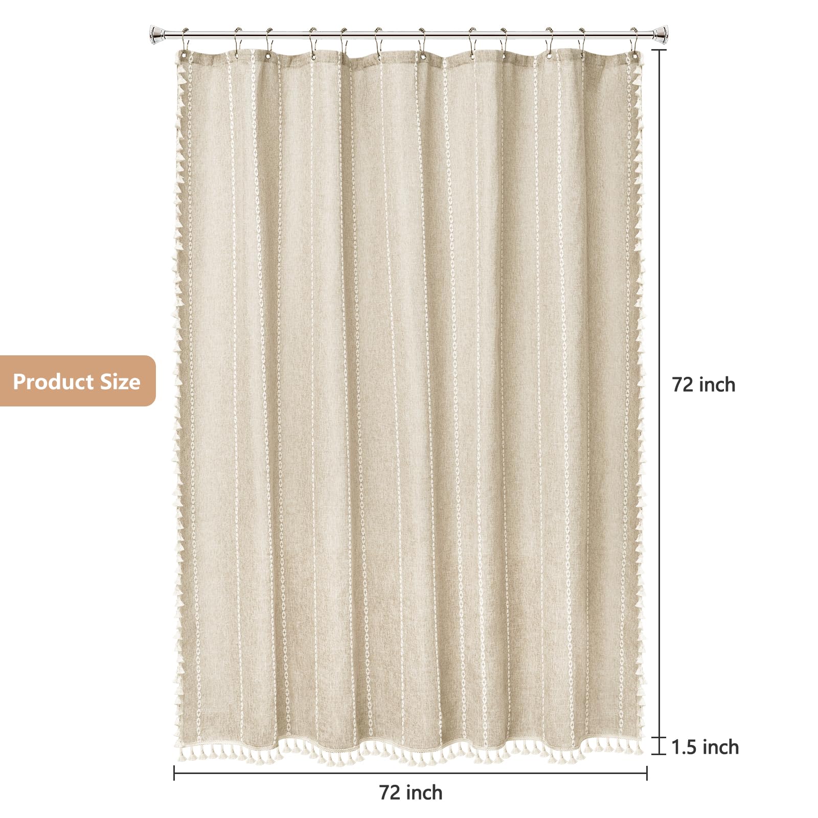 Seenus machine-washable curtain resists wrinkles for quick reuse in busy homes.