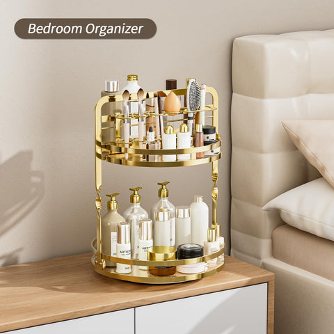SEENWUUN compact design fits small spaces while organizing beauty items.
