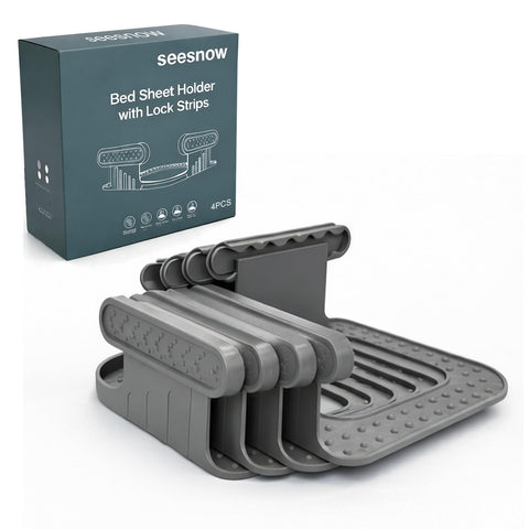 SEESNOW lock sheet holder secures corner sheets for a tidy bed.