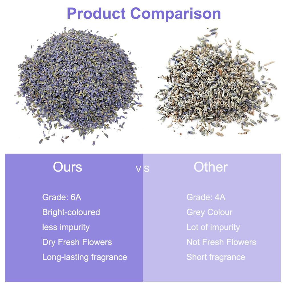 Seeyoung lavender buds for DIY crafts, pillows, and sachets.