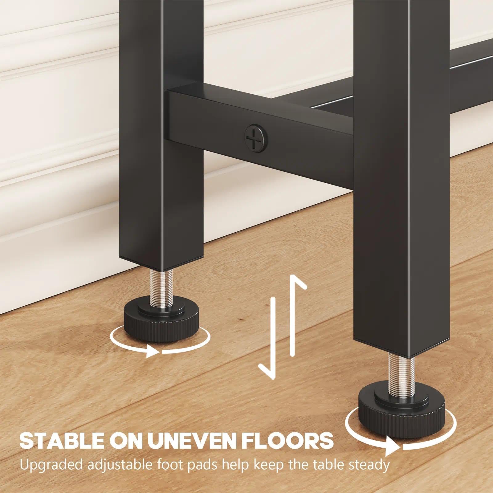SEFILENCE 1024 narrow console table assembly video via QR code aids quick setup