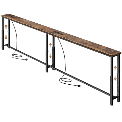 SEFILENCE 1024 narrow console table front view with slim profile ideal for tight living spaces