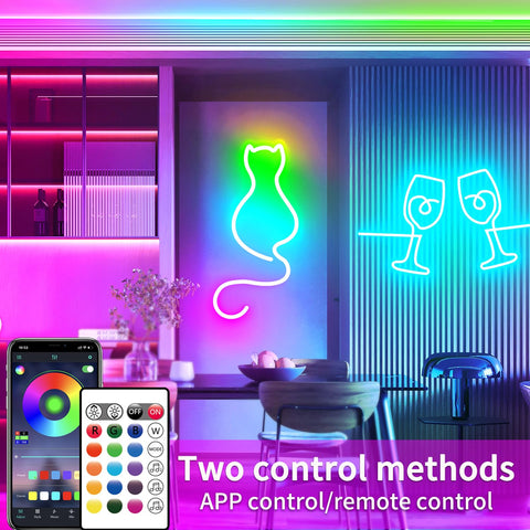 Segrass neon rope light with app control for easy customization