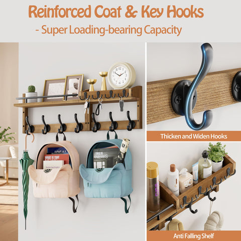 Segtenant key holders and mail organizer keeps clutter under control.