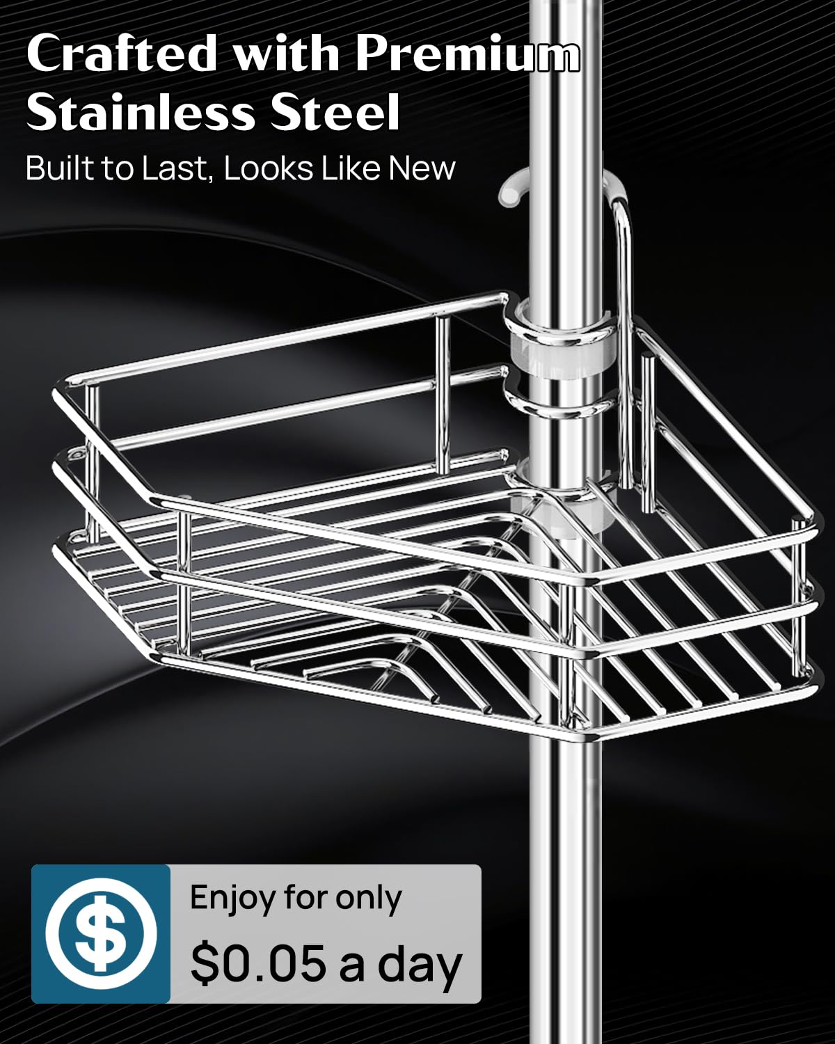 SEIRIONE eight-pole system offers flexible height and secure fit.