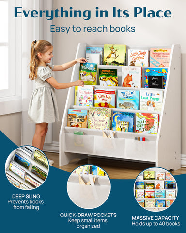 SEIRIONE bookshelf built with odor-free materials for a safe play space
