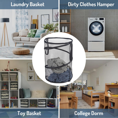 Seiritex Mesh Popup Laundry Hamper versatile storage for toys and gear