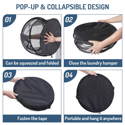 Seiritex Mesh Popup Laundry Hamper sturdy bottom supports long-lasting loads