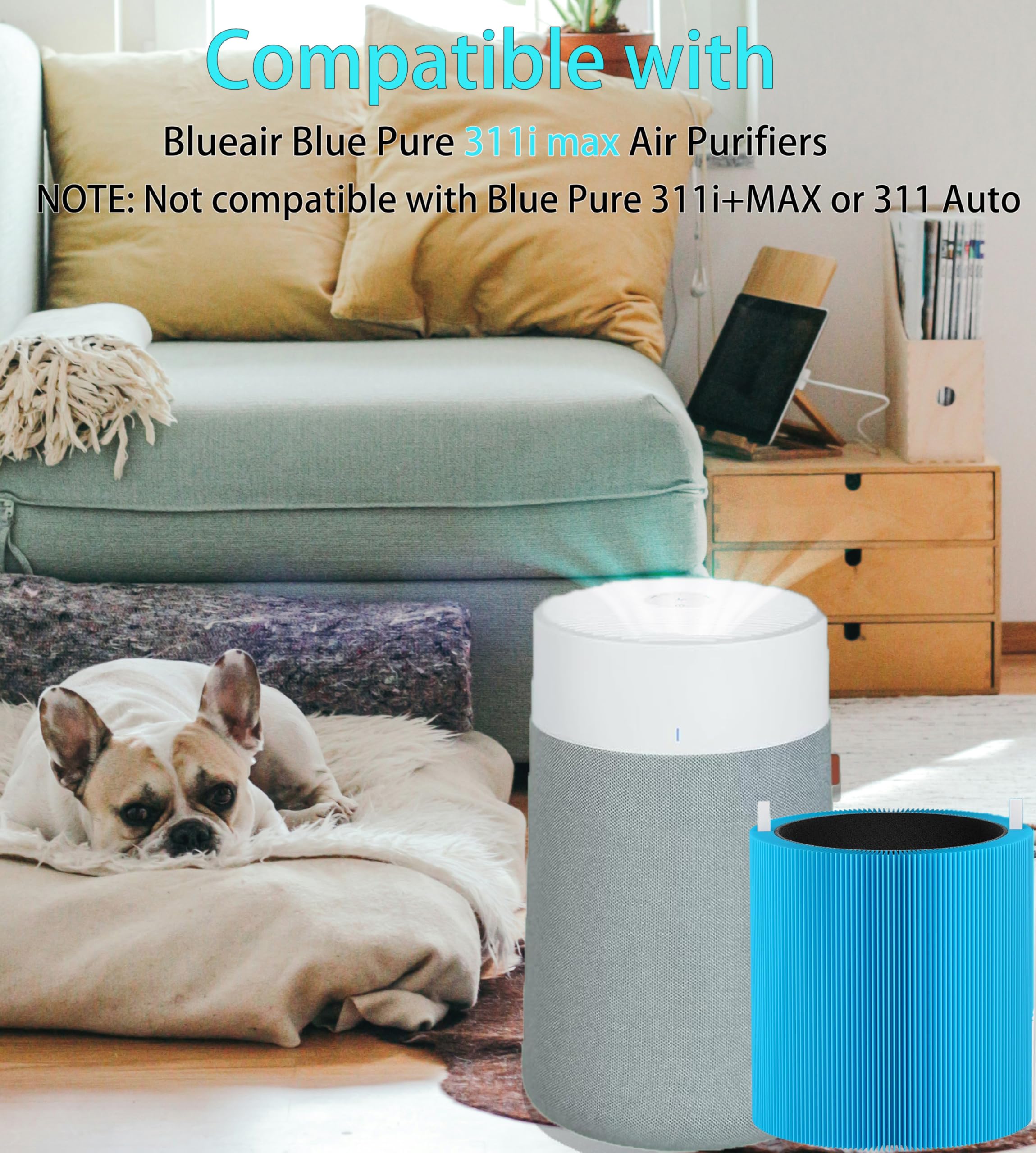 Selfgurher 311i MAX filter demonstrates dust and pollen capture