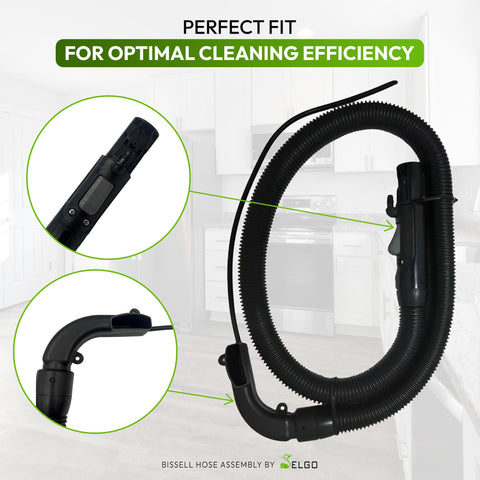 Selgo hose-end handle for Bissell SpotClean enables flexible movement in tight spaces.