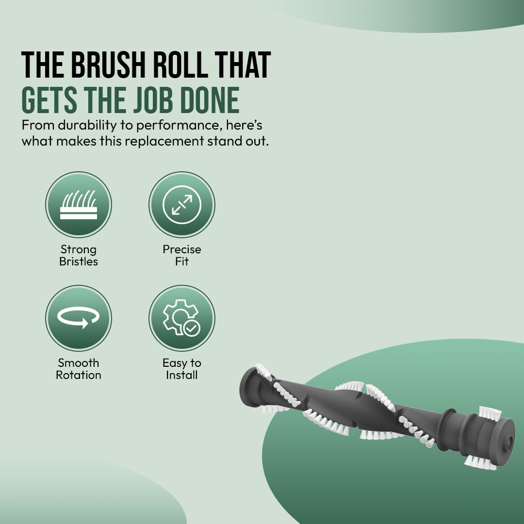 Selgo brush roll fits 3332 model for improved carpet agitation