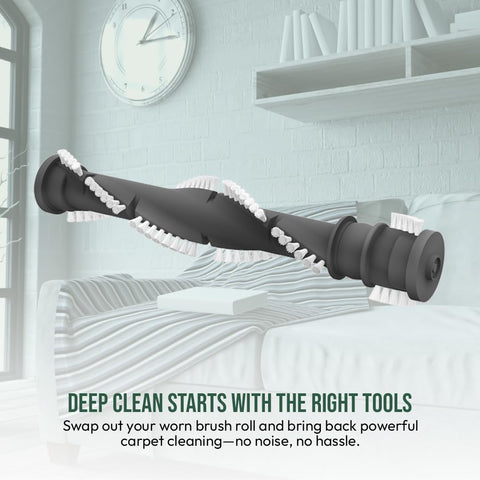 Selgo brush roll installation image showing quick tool-free swap