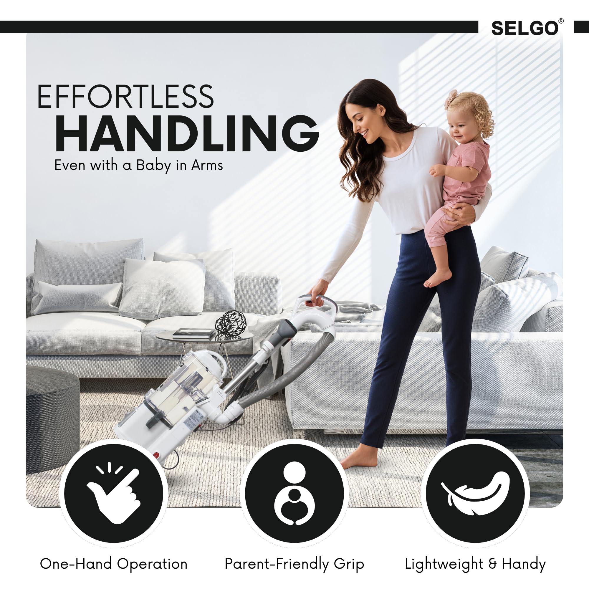 Selgo compatible with NV355 to NV360 Shark models for simple upgrades.