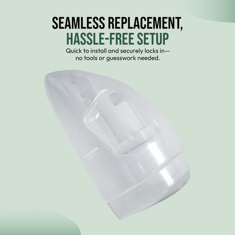 Selgo dirty tank inner view, robust plastic construction for heavy use.
