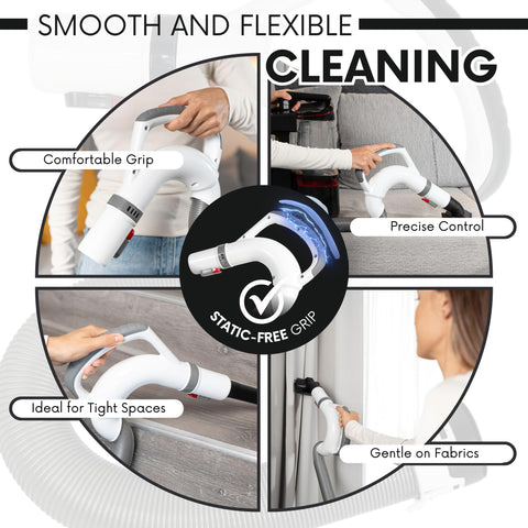 Selgo ergonomic handle provides comfortable grip for extended cleaning sessions.